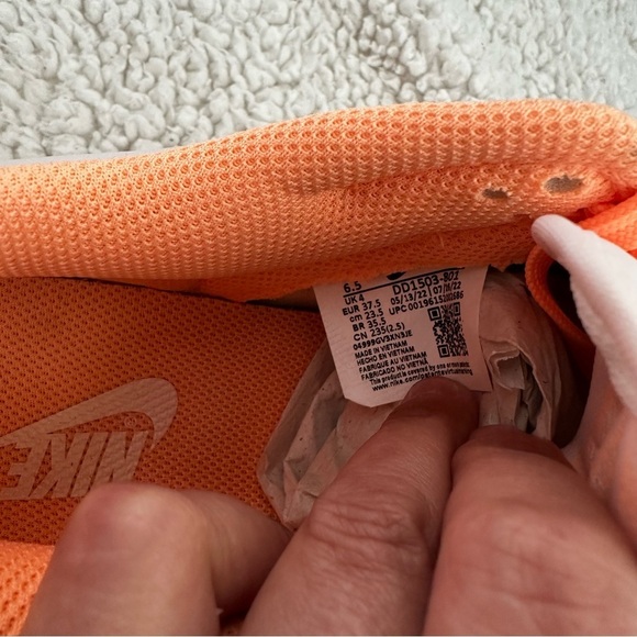 Nike Dunk Low DD1503 801 Peach Cream Women’s Size 6.5 - Picture 7 of 10